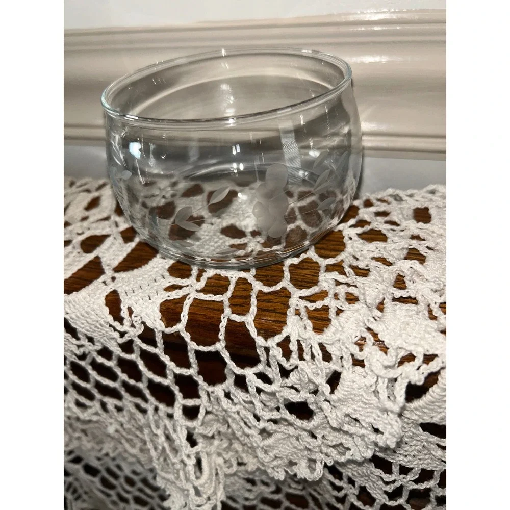 Vintage Princess House Etched Glass 3 Tier Stacking Candy Dish